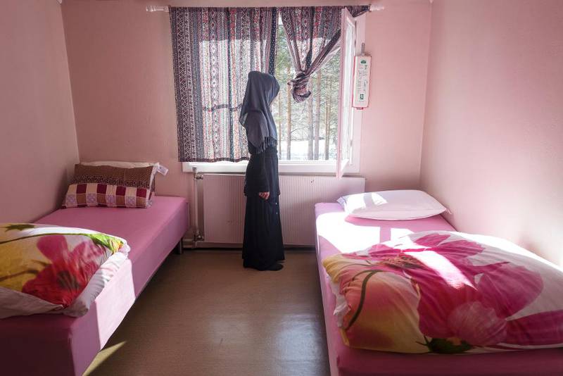 Amal deler rom med tvillingsøsteren. Mor Asho hadde kjøpt inn nye senger og nytt sengetøy før de kom.