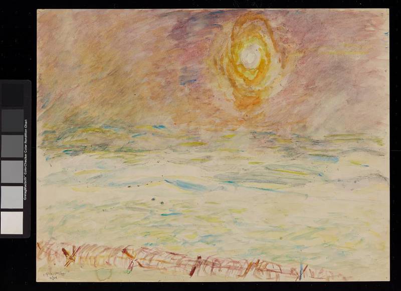 Polarlandskap med piggtråd, er et eksempel på et maleri som antagelig ville havne i kategorien degenerert kunst hvis det ble malt på samme tid i Tyskland.
