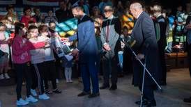 Kongen møtte ukrainske flyktninger: De var veldig preget av situasjonen