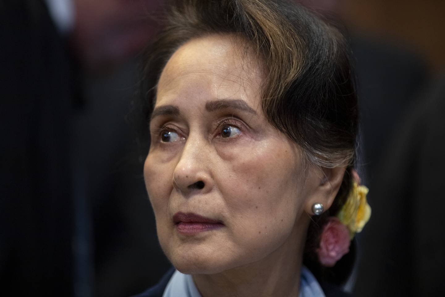 Aung San Suu Kyis parti Nasjonalligaen for demokrati (NLD) vant valget i 2020, men kuppmakerne hevdet at det foregikk omfattende valgfusk. Her er Suu Kyi i 2019. Arkivfoto: Peter Dejong / AP / NTB