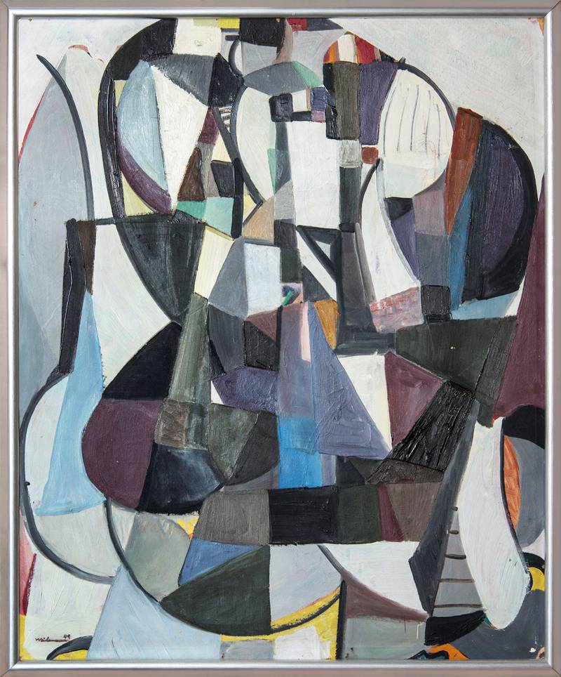 Jakob Weidemann oppholdt seg i Stockholm like etter krigen, og ble påvirket av datidens modernistiske strømninger. Her er  fra 1949. Weidemann vendte stadig tilbale til Picassos kunst.