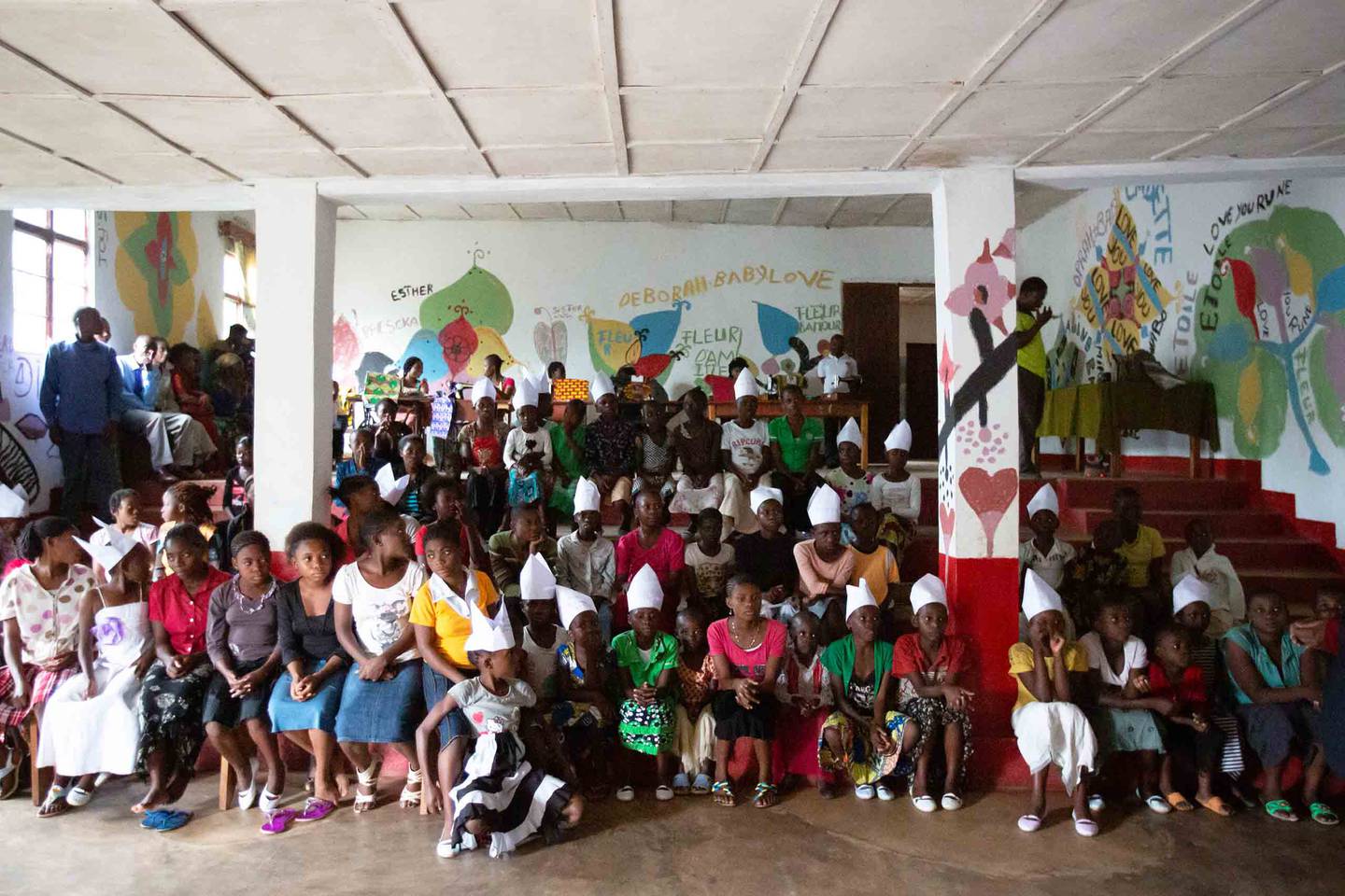 Jentene som får hjelp ved stiftelsens senter i Bukavu, Sør-Kivu-provinsen.