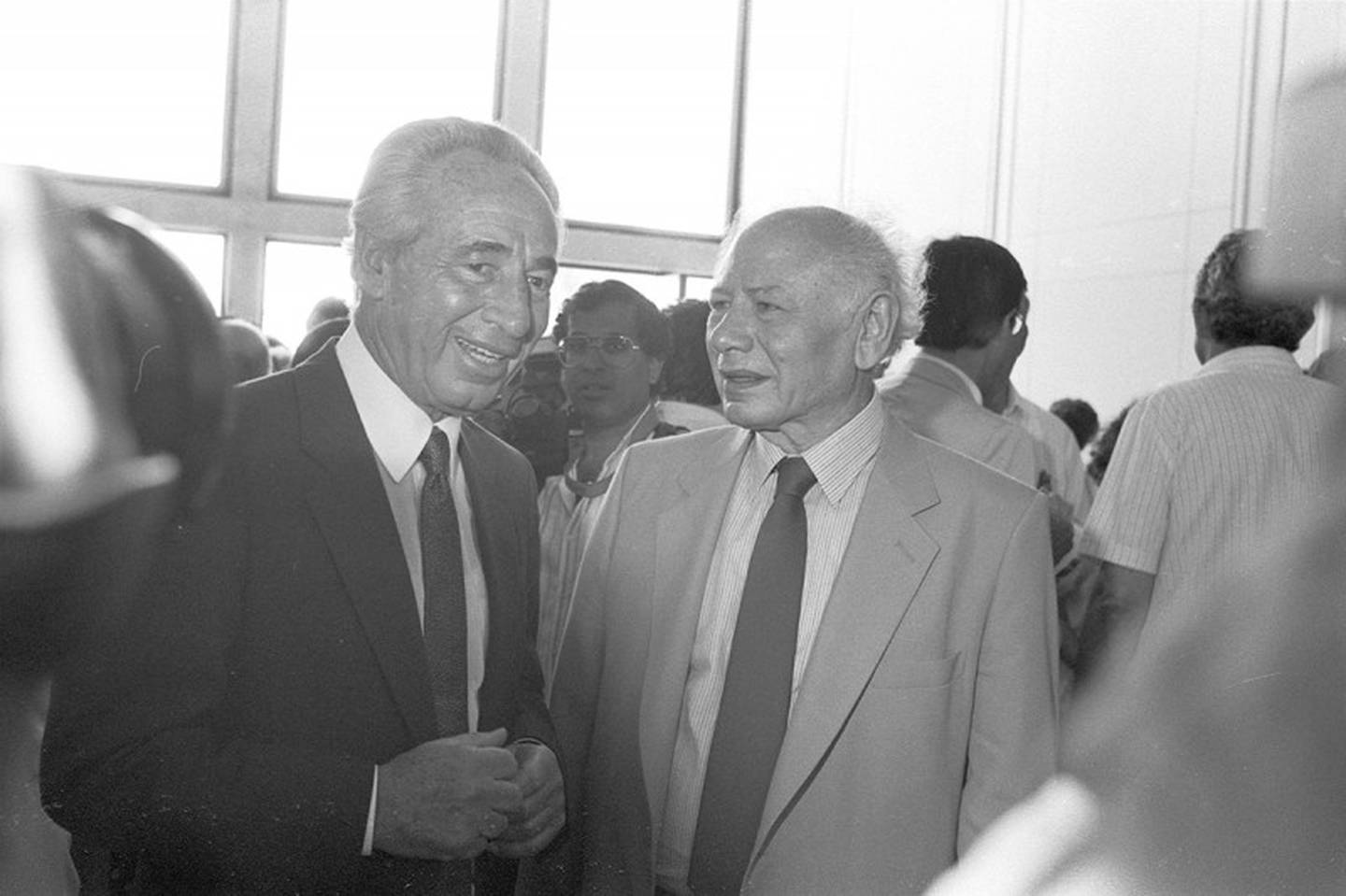 Shimon Peres og Benzion Netanyahu