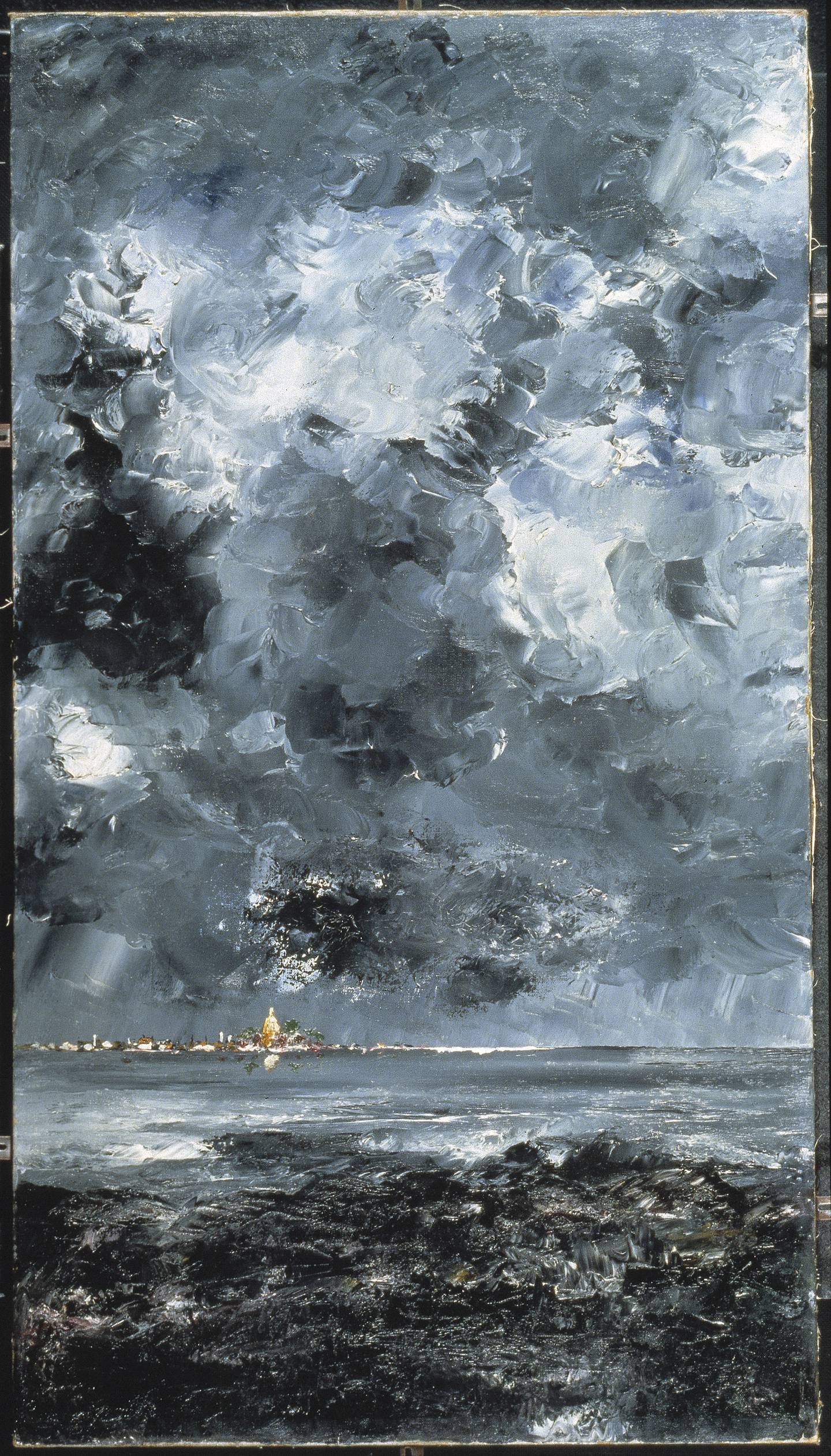 NM 4516, August Strindberg, Staden, Utf. 1903, Olja på duk, Staden, NM 4516
