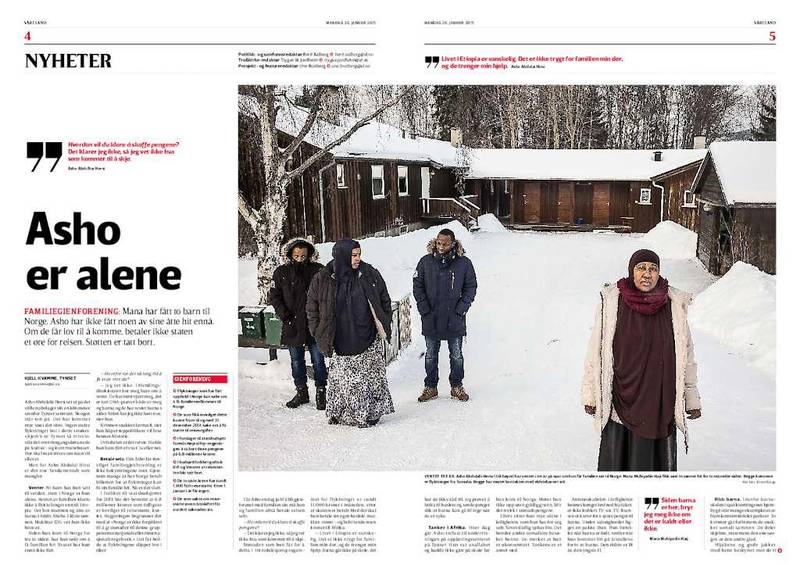 Vårt Land møtte Asho Abulahi Hersi i fjor. Mens andre flyktninger fikk sin familie til Norge, måtte hun vente i flere år.