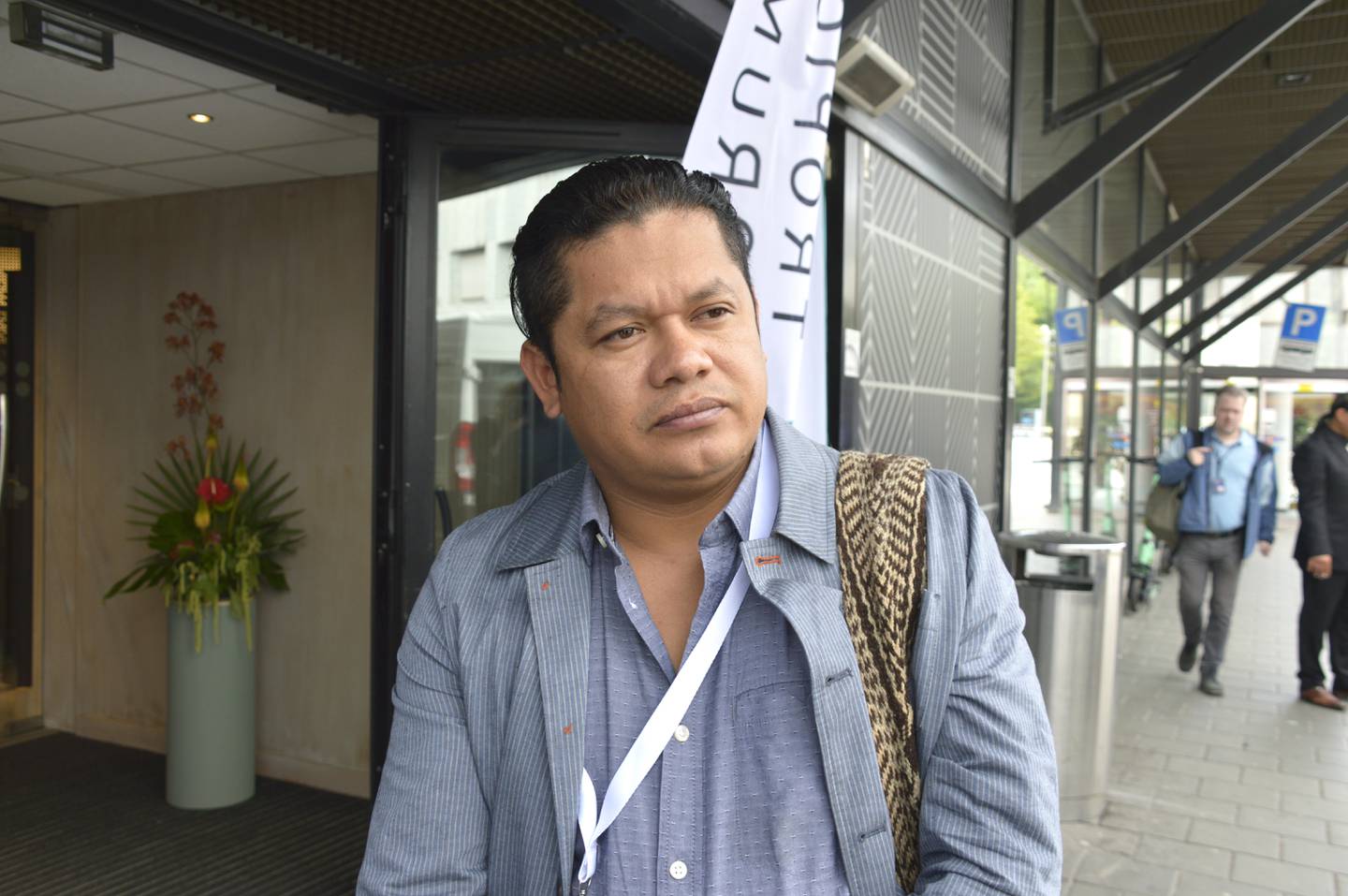 Harol Rincon Ipuchima, urfolksleder for Maguta-folket i Grulla-klanen i Amazonas, Colombia, deltok på OTFF 21. juni 2022.
