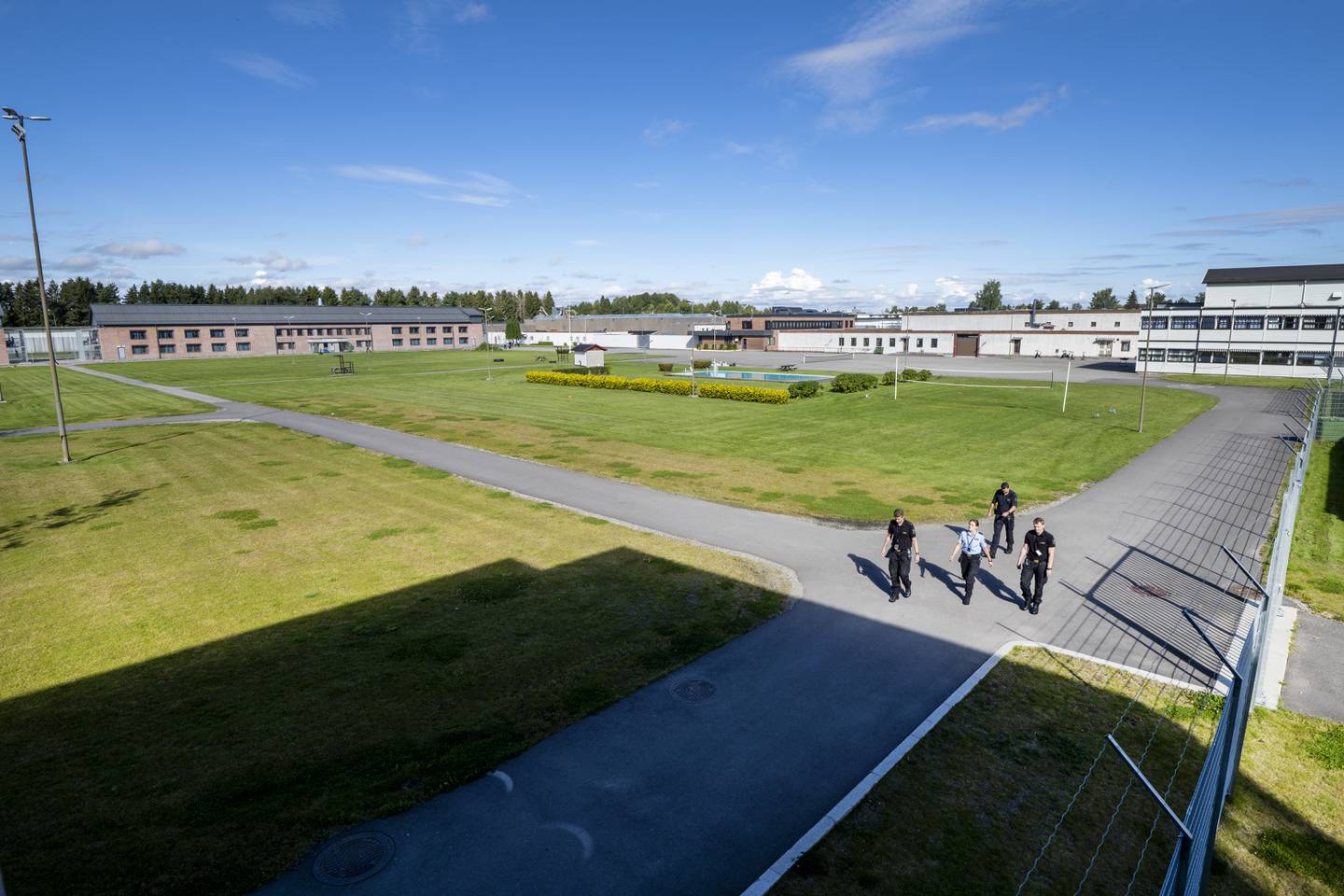Oslo 20200916. 
Illustrasjon: Luftegården i Romerike fengsel, Ullersmo avdeling.
Foto: Gorm Kallestad / NTB   Modellklarert