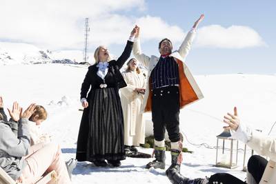 Viet 14 par i bakken i Hemsedal: – Gud er ikke nærmere i kirken enn i skiheisen