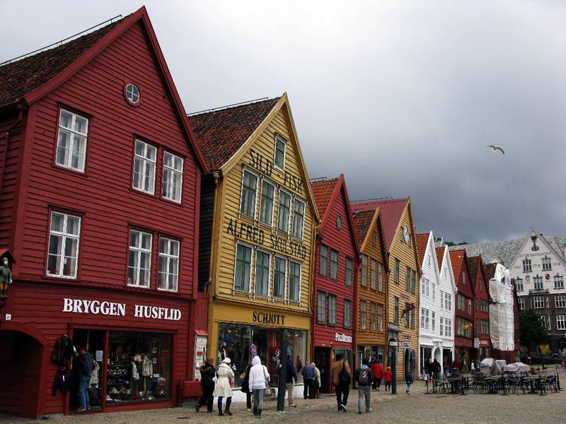 Arv: Bryggen i Bergen er blant de åtte stedene i Norge som står på UNESCOs verdensarvliste.
