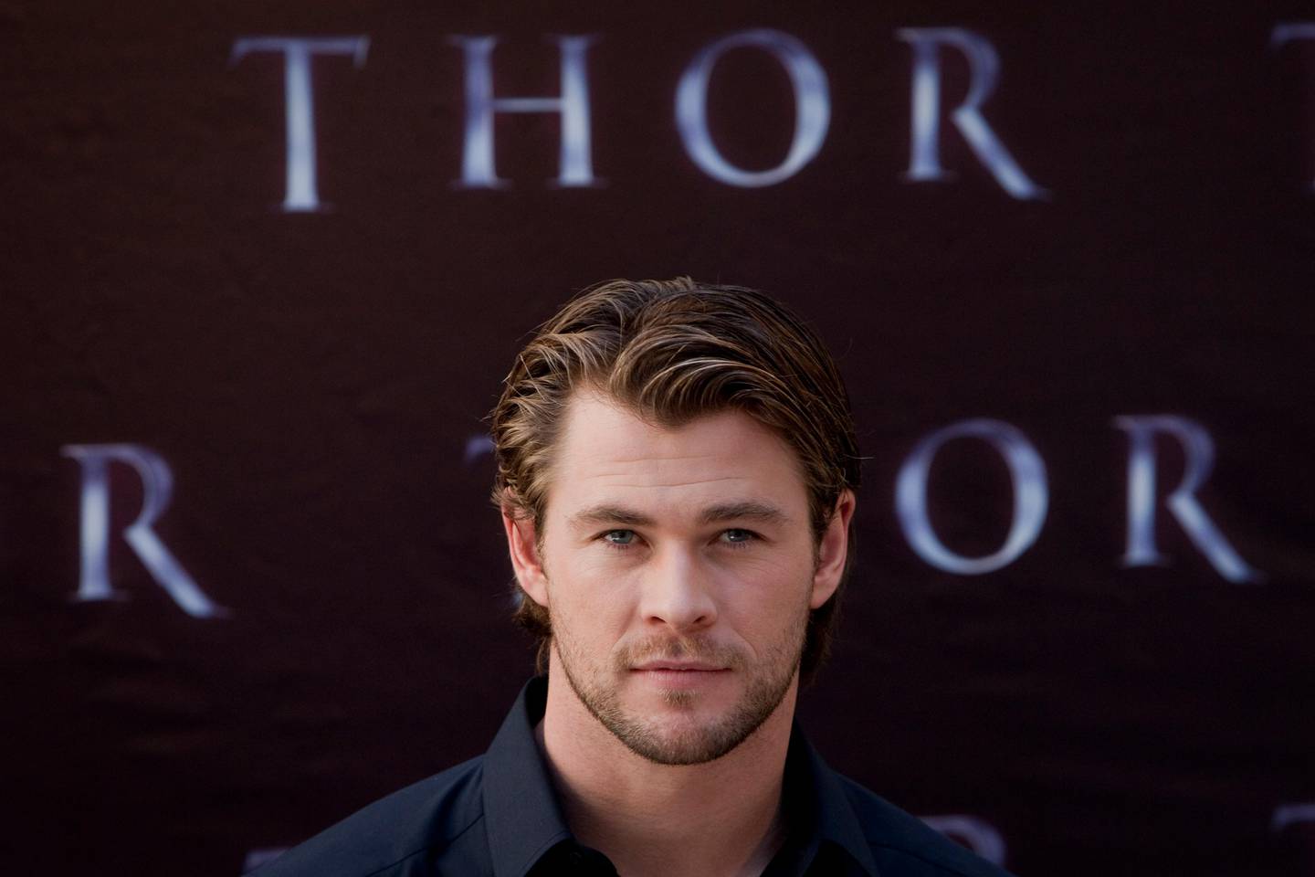 Actor Chris Hemsworth of Australia poses as he attends the photocall for the movie 'Thor' in Madrid, Thursday, April 14, 2011. (AP Photo/Arturo Rodriguez)