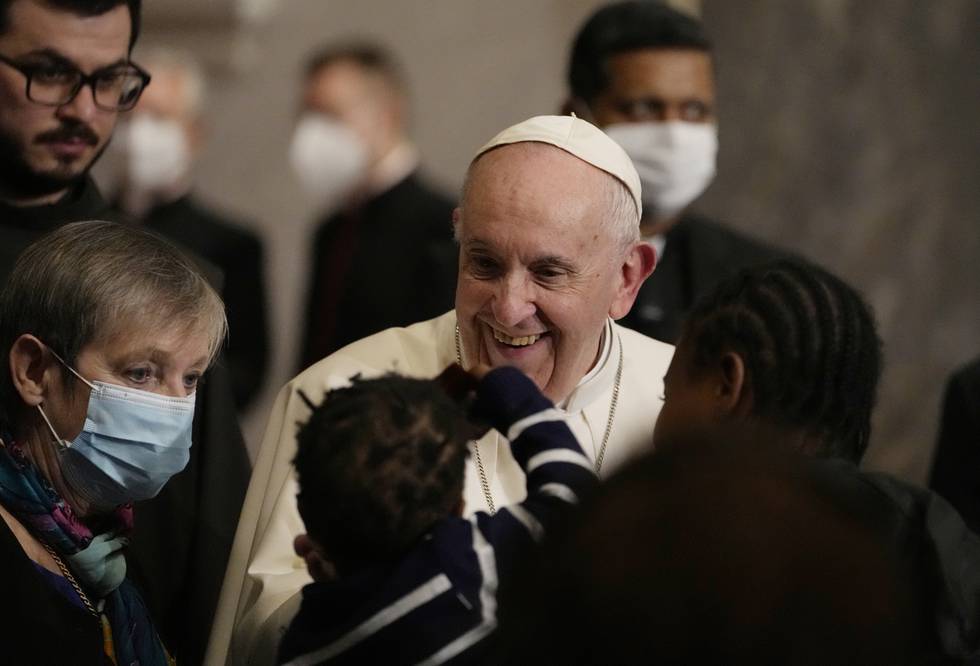Pave Frans under messen i Nikosia. Foto: Alessandra Tarantino / AP / NTB