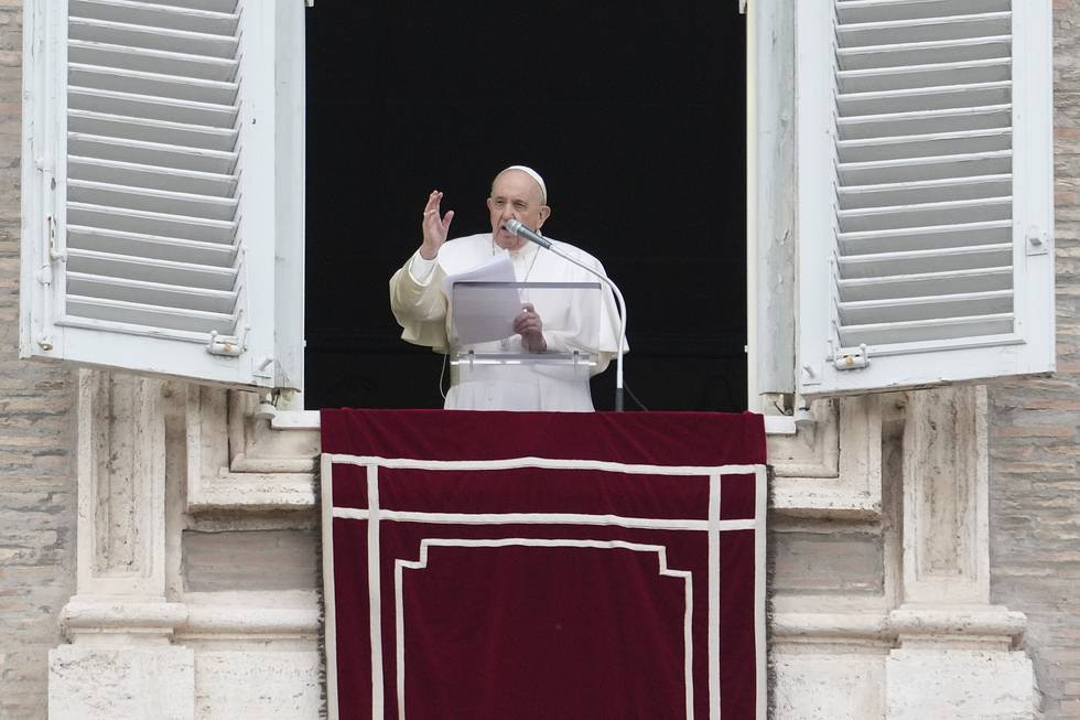 Pave Frans skal til Hellas kommende helg. Foto: Gregorio Borgia / AP / NTB