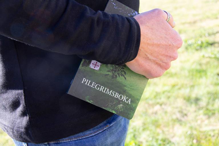 PILEGRIMSBOK: Den nye «Pilegrimsboka» er en bearbeidet utgave av den svenske «Lilla pilgrimsboken» med nye norske salmer, bibeltekster, bønner, liturgier og praktiske råd.