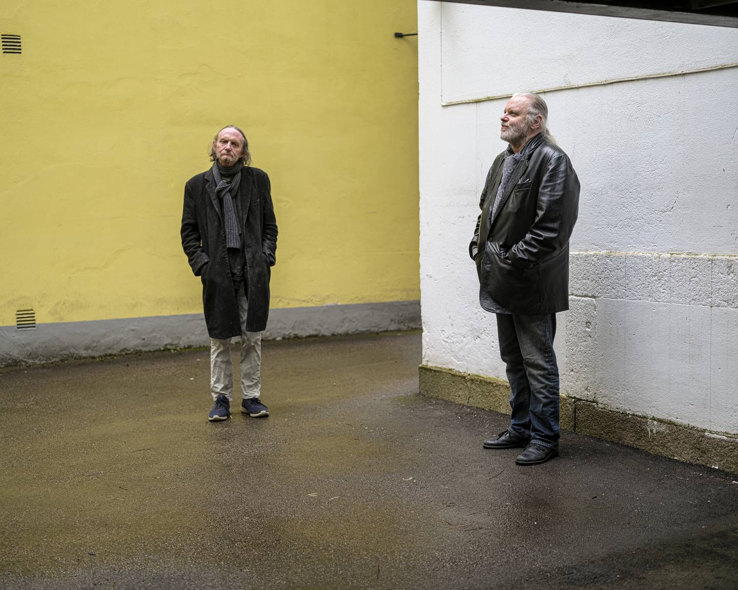 Jon Fosse og Henning Hagerup. Fotografert for Strek.
