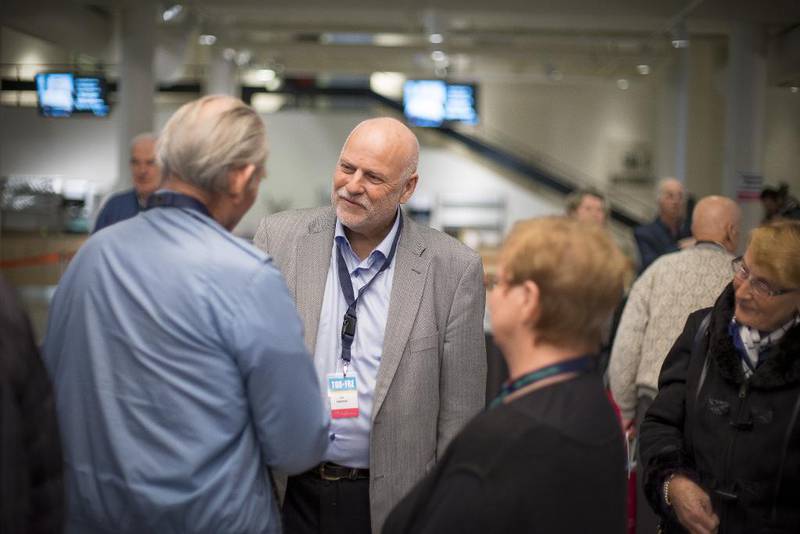 Jan Hanvold er redaktør og styreleder i TV Visjon Norge AS – og samtidig pastor og styreleder i Visjonskirken i Drammen. Her er han på Oslo Symposium i Oslo Kongressenter i 2015.