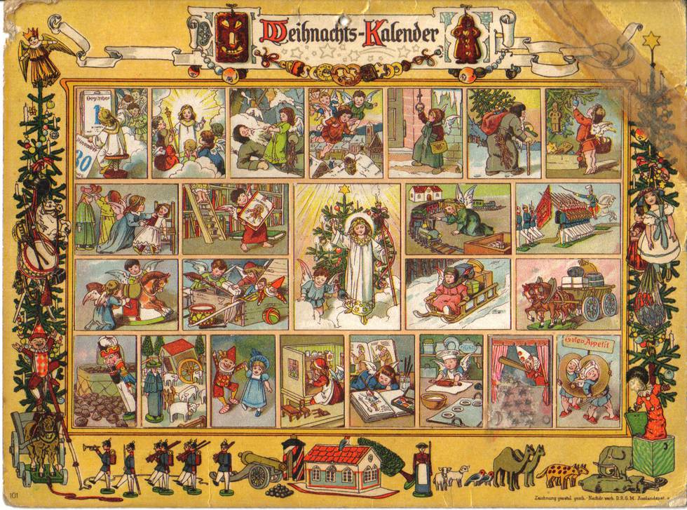 Adventskalender «Im Lande des Christkinds», 1904. Richard Ernste Kepler