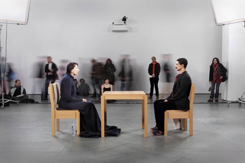 The Artist is Present (2010) regnes som verket som virkelig gjorde Marina Abramović kjent for et større publikum. I til sammen 736 og en halv time satt kunstneren stille på en stol. I alt 1.545 publikummere satte seg ned overfor henne.