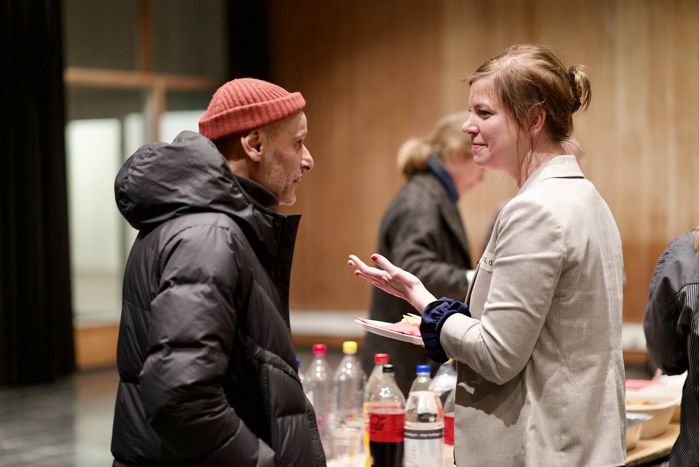 Djamel Selhi og Birgit van der Lans i samtale på Livssynsåpent Hus valentinsdagen