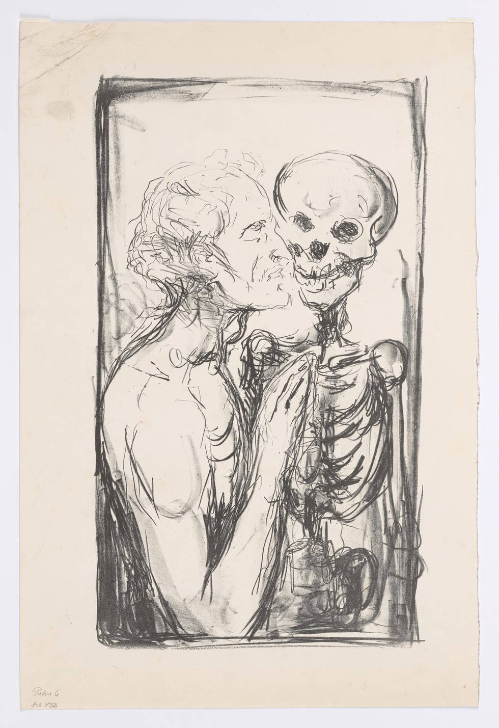 Edvard Munchs litografi «Dødsdans» er laget i 1915 og bildet er hentet fra Munchmuseets bildearkiv.