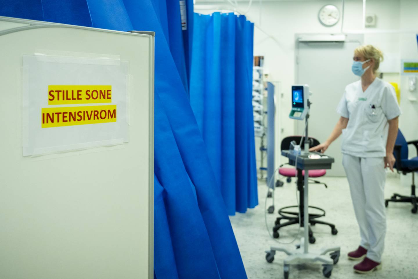 Fredag var 314 koronapasienter innlagt på sykehus. Det var to færre enn dagen før. Foto: Ole Berg-Rusten / NTB