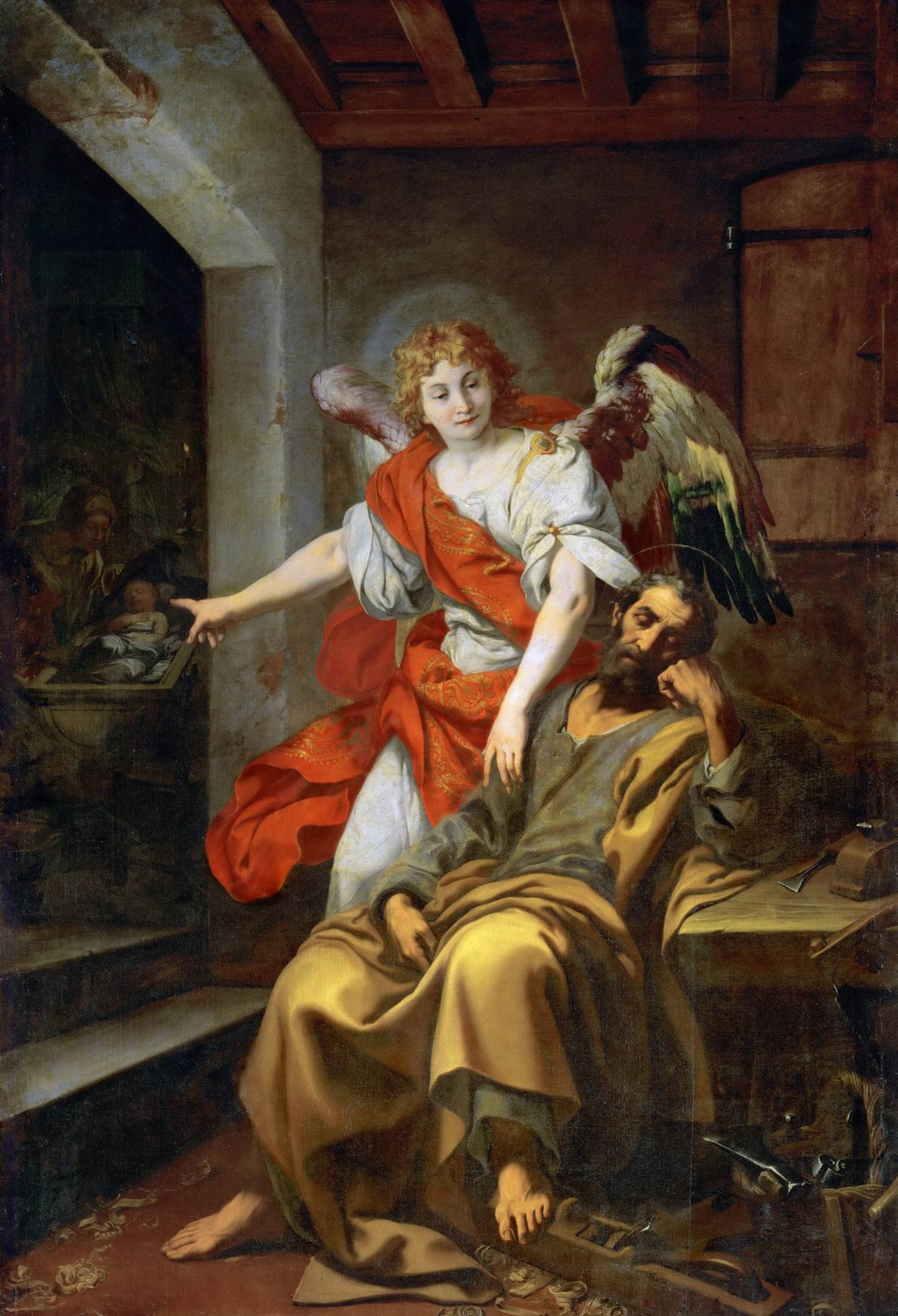 Daniele Crespi, ca 1625: Dream of flight - Josef får en drøm om å flykte fra Egypt