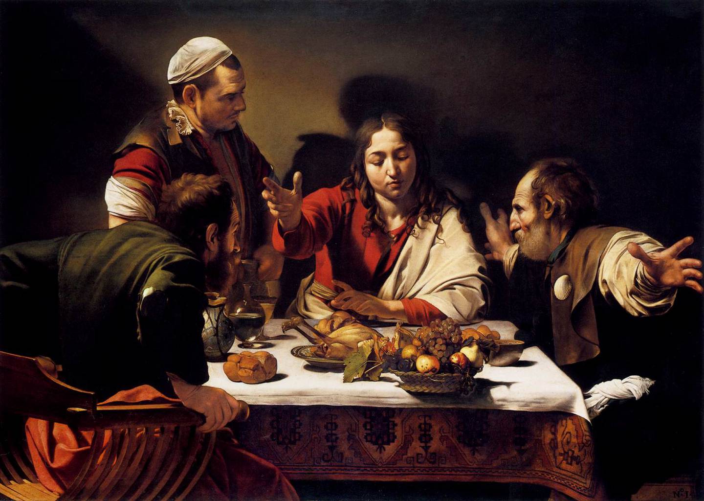 Måltidet i Emmaus av Caravaggio