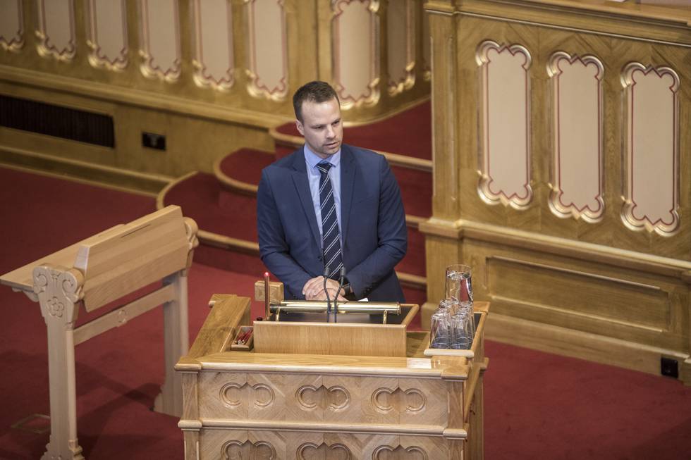 Oslo 20191205. 
Jon Engen-Helgheim ( FrP) under debatten på Stortinget torsdag.
Foto: Berg-Rusten, Ole / NTB