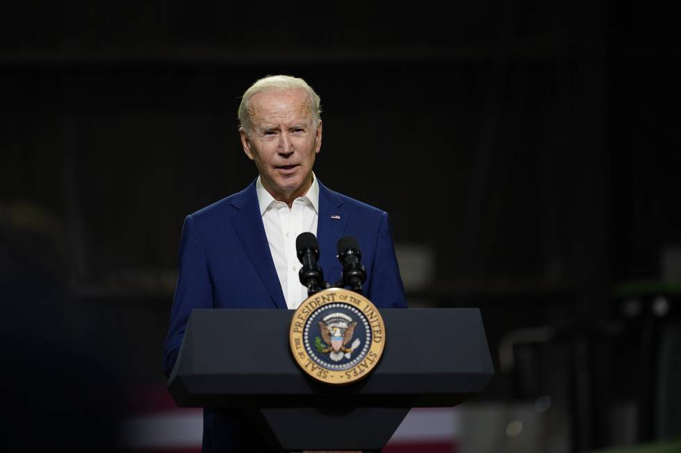 Bildet viser USAs president Joe Biden. Foto: Carolyn Kaster / AP / NTB
