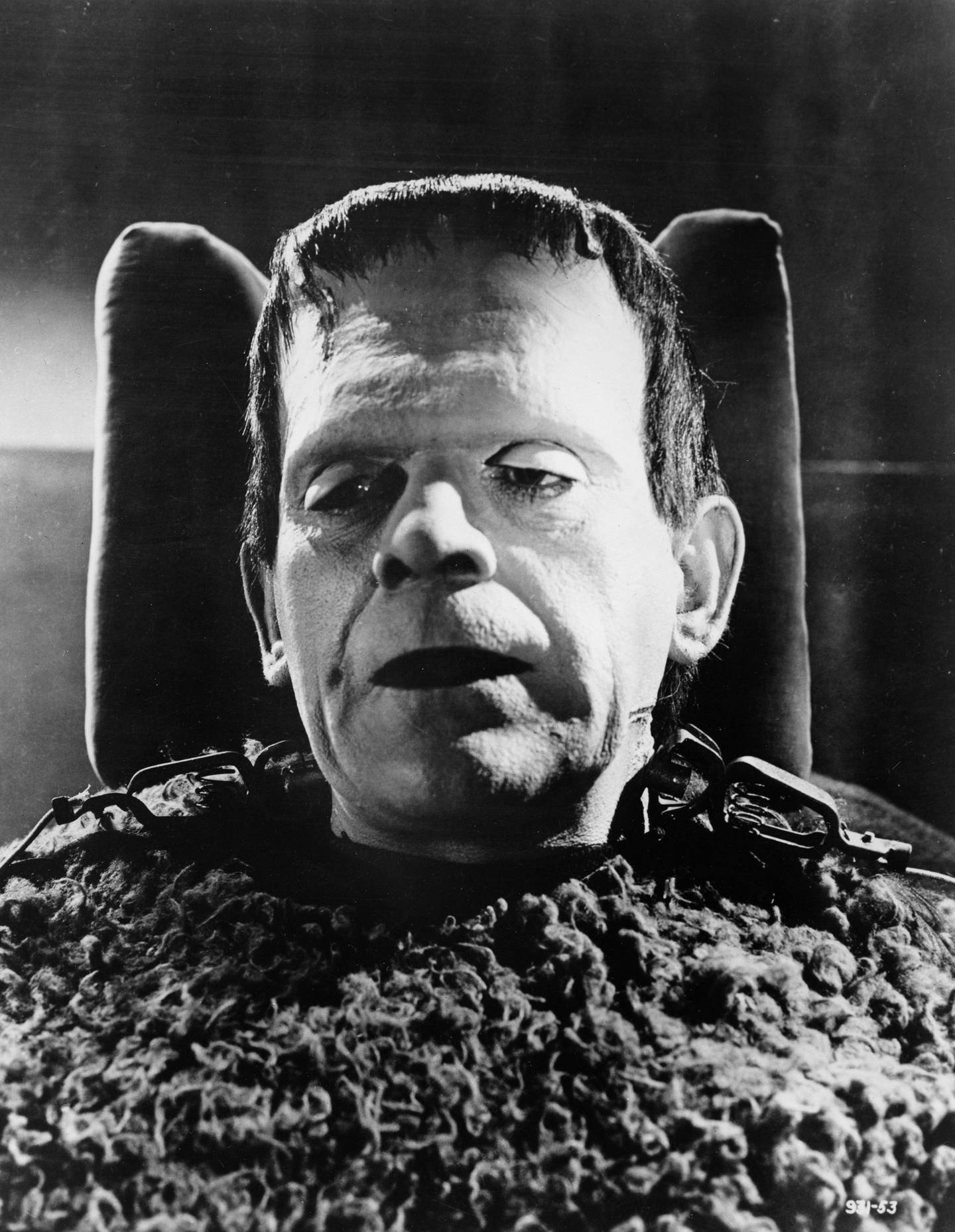 British actor Boris Karloff is seen in his trademark role as the monster of Frankenstein in this 1947 photograph. (AP Photo)