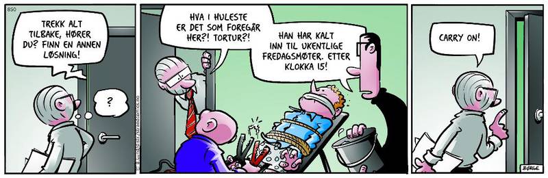 Børge Lunds tegneserie Lunch øker mest i Norge i dag, og publiseres i 90 medier på nett og papir.