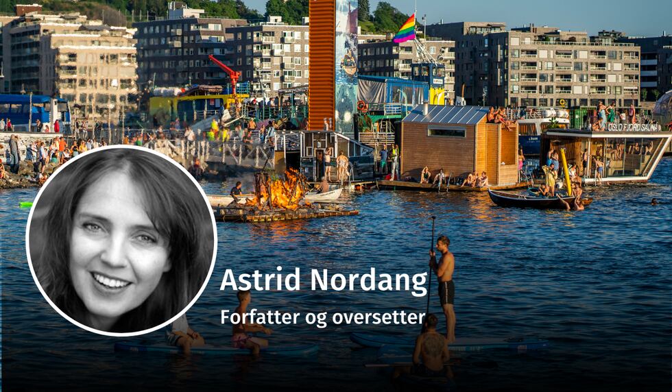 FREMTIDEN: – Byen er freshet opp med fjordpromenade og signalbygg, barer og badstuer, skriver Astrid Nordang om sin egen by, Oslo. Hun mener dette er en liten forsmak på hvordan fremtidens smartbyer vil bli.