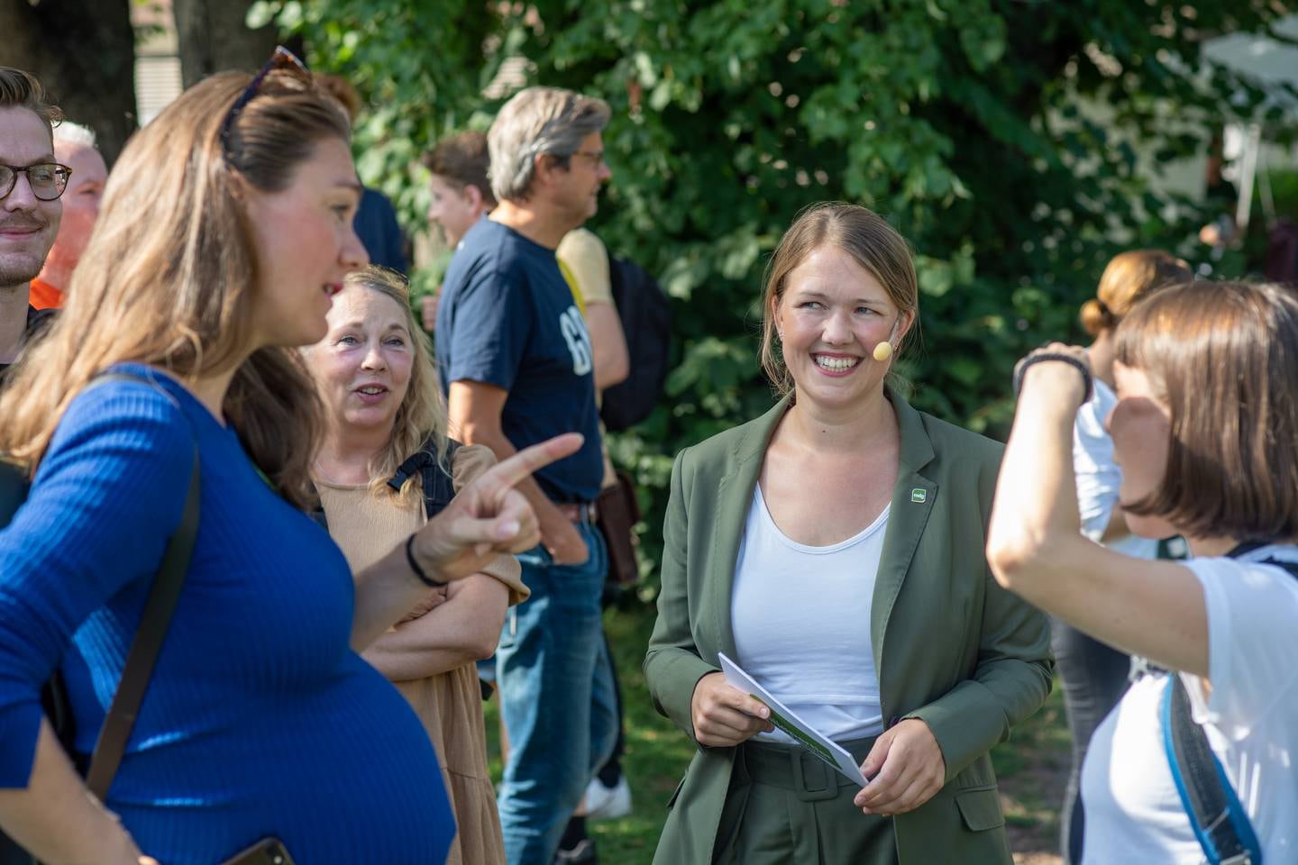 Oslo 20210810. 
MDG holder valgkampåpning i Kubaparken med partileder Une Bastholm.
Foto: Annika Byrde / NTB