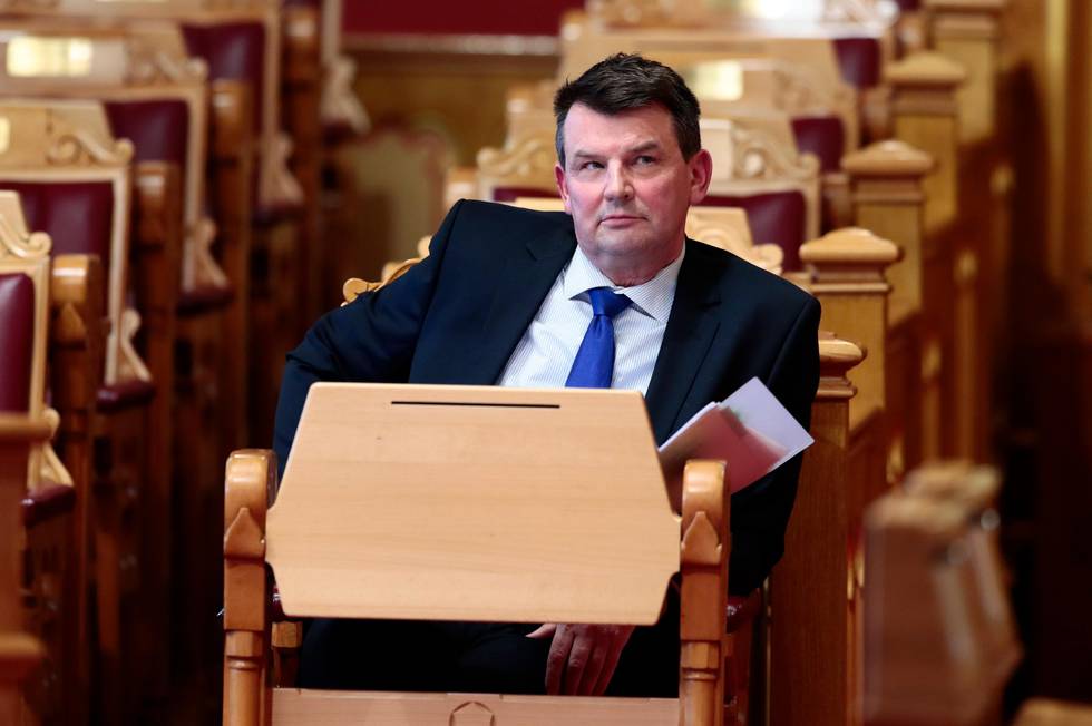 Oslo  20180405.
justisminister Tor Mikkel Wara i Stortinget torsdag.
Foto: Lise Åserud / NTB scanpix