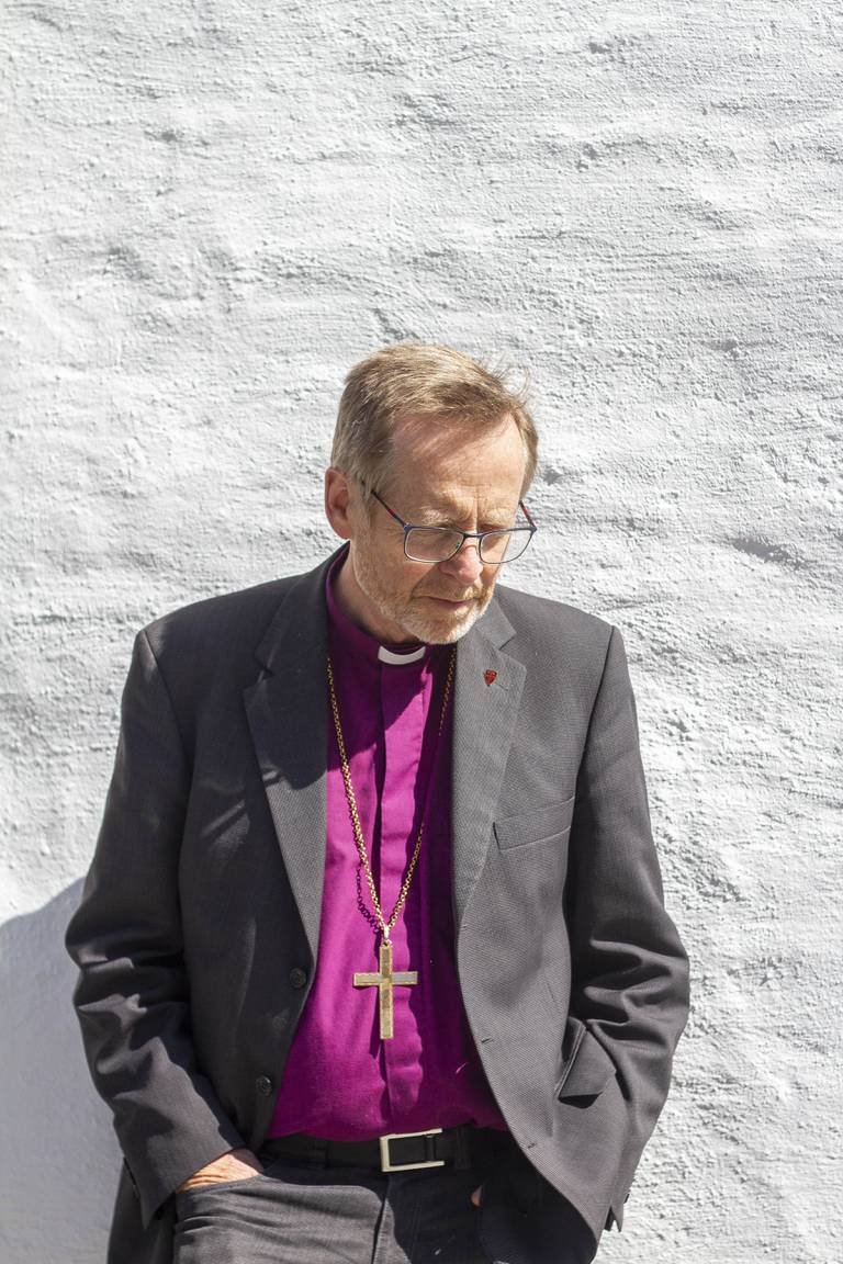 Biskop i Bjørgvin Halvor Nordhaug og prest på Måløy i Nordfjord Mari Saltkjel.
