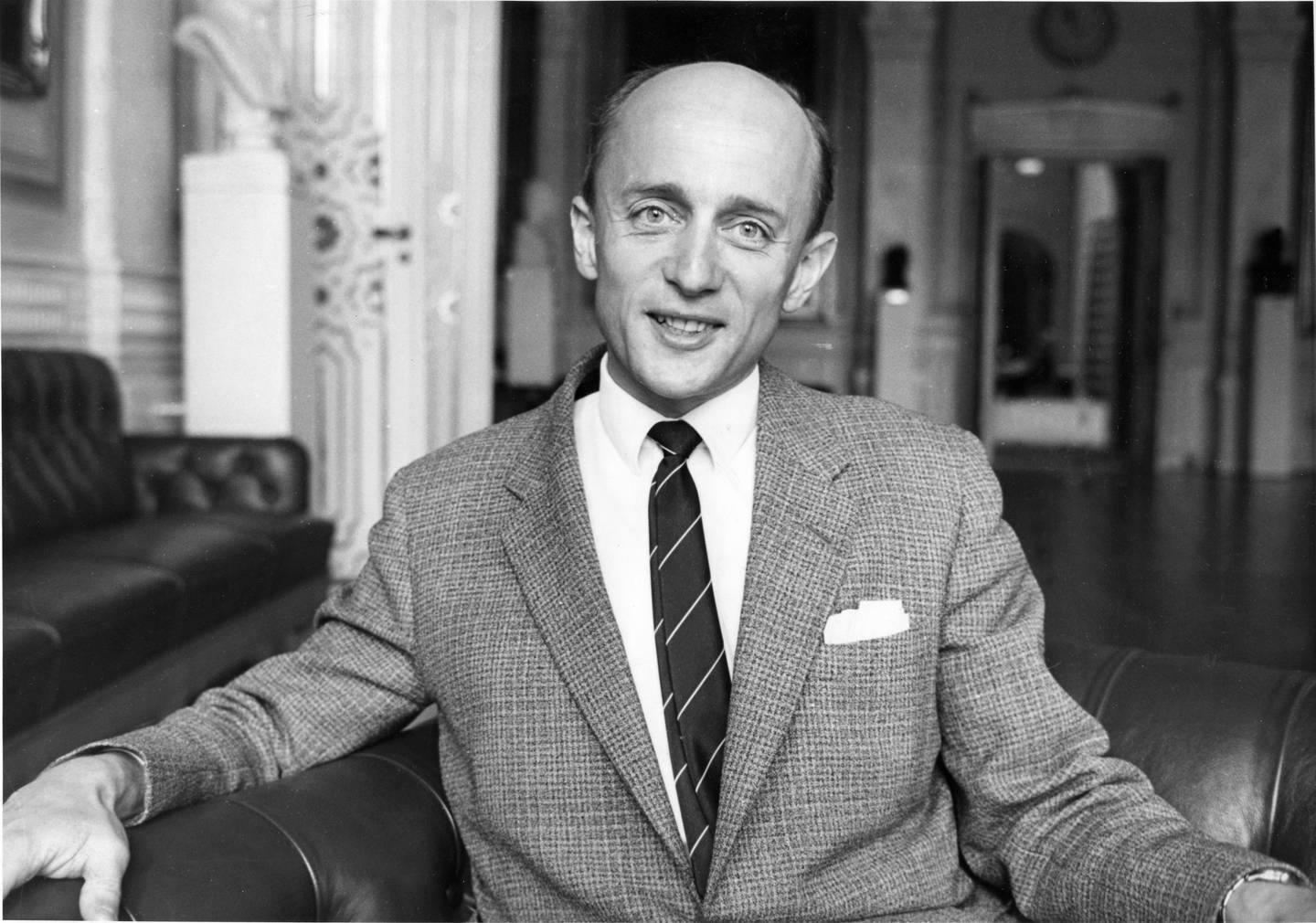 1961: Stortingsrepresentant og generalsekretær i Høyre Kåre Willoch. Foto: Ivar Aaserud / Aktuell / NTB.
