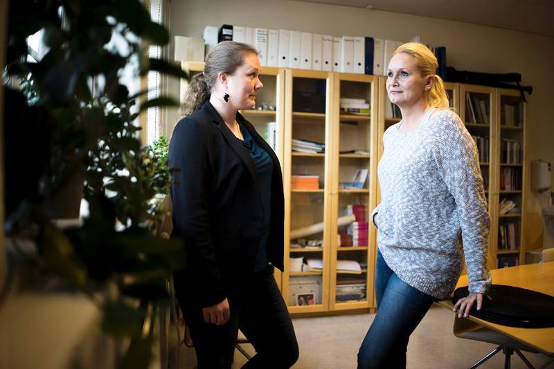 Charlotte Andersen (til venstre) og Kristin Koldsland er rådgivere ved Amatheas kontorer i henholdsvis Oslo og Drammen.