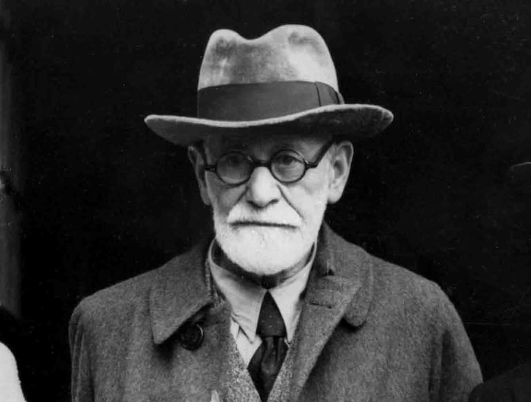 FILE - Jewish psychoanalyst Sigmund Freud appears at his Hampstead home in London on June 6, 1938. Andre Aciman, Colm Toibin and Rick Moody are among the authors contributing to an essay collection on the legacy of Freud. “On the Couch: Writers Analyze Sigmund Freud,” conceived and edited by the literary agent Andrew Blauner, is scheduled for release in 2023 by Princeton University Press. (AP Photo, File)