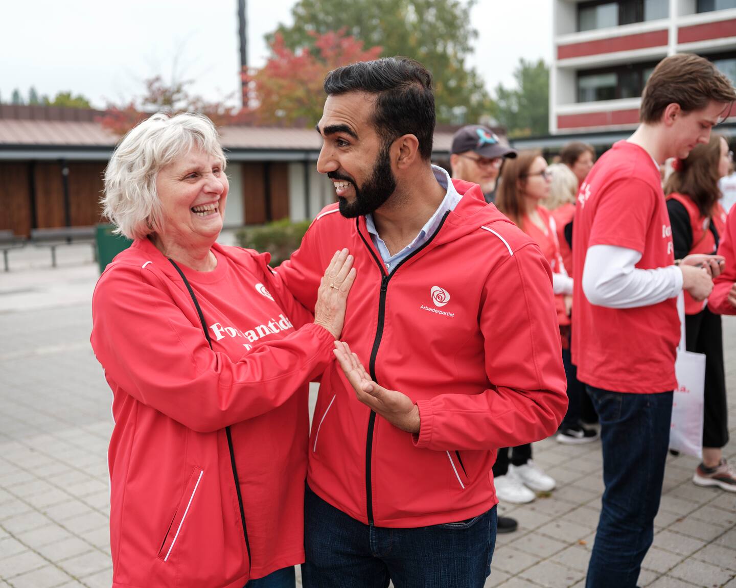Valgkamp med Arbeiderpartiet på Stovner i Oslo.