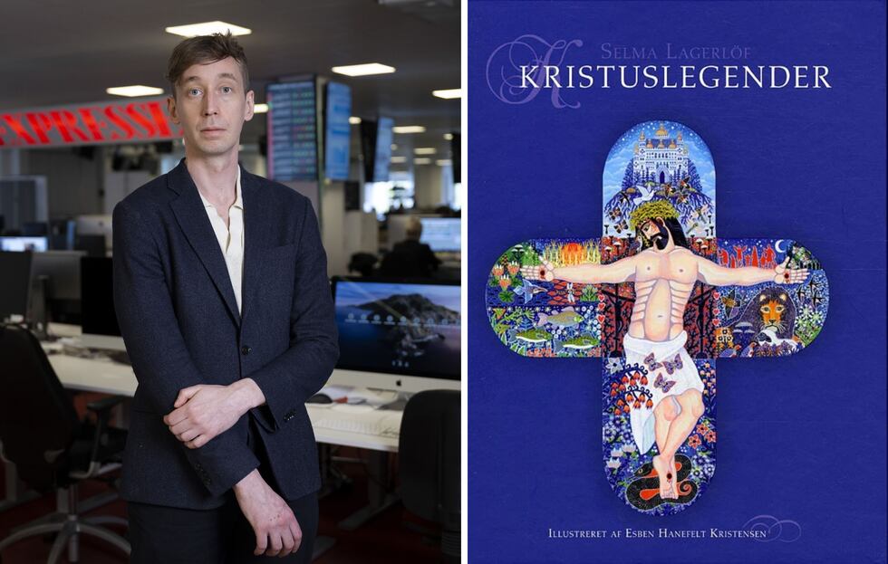 Vårt Land STERKT UENIG: Victor Malm, kultursjef i svenske Expressen, reagerer på at Selma Lagerlöfs «Kristuslegender» trekkes tilbake av forlaget Verbum. – Jeg blir matt og irritert, sier han.