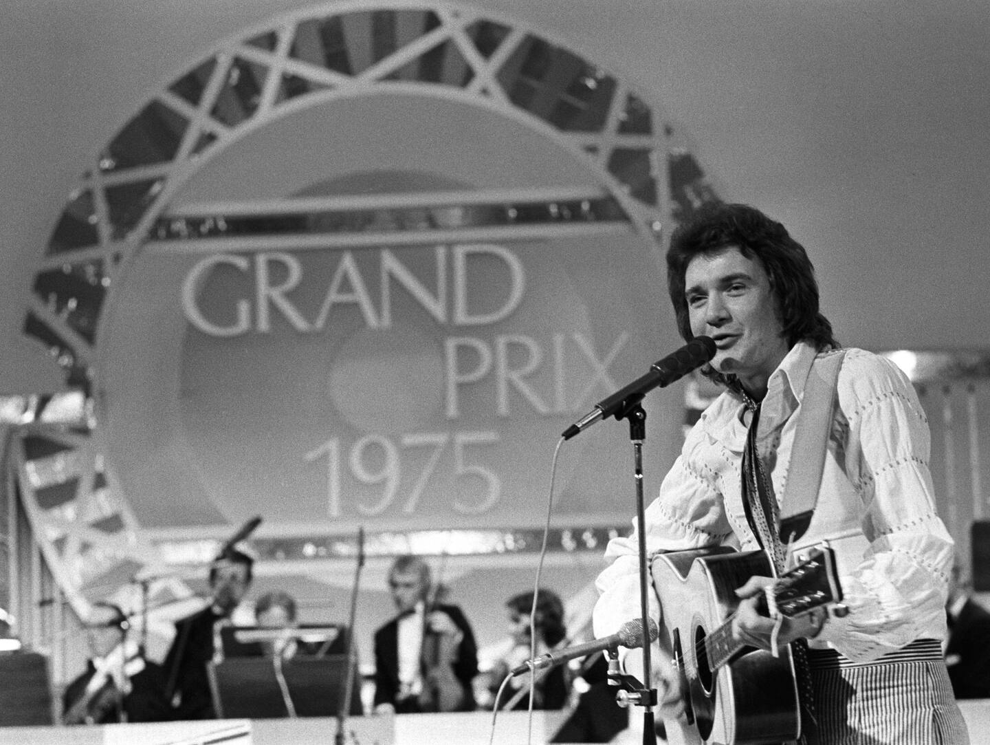 Benny Borg anno 1975, da han stilte i Melodi Grand Prix. «Balladen om Morgan Kane» etablerte ham som norsk favoritt på rekordtid. Foto: Arild Hordnes / NTB