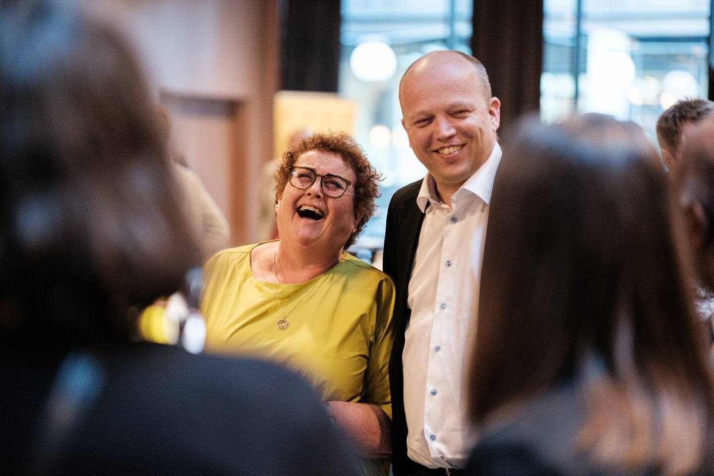 KRF landsmøte. Olaug Bollestad(KRF) og Trygve Slagsvold Vedum(SP)