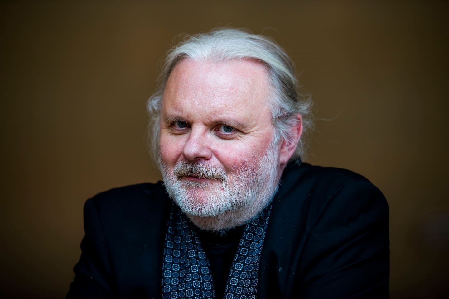 Forfattar og dramatikar Jon Fosse i Stockholm i 2021. Foto: Jessica Gow / TT / AP / NTB