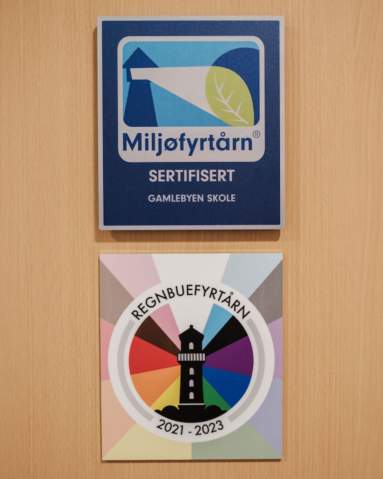 Gamlebyen skole. Regnbueskolen.