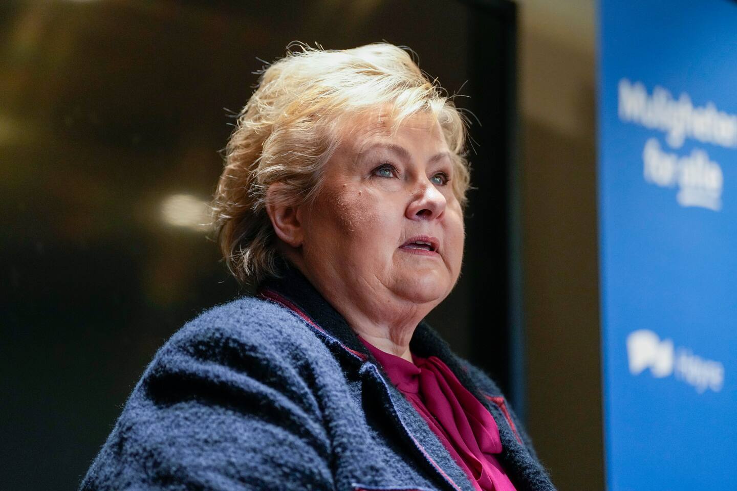 Søndag møtte Solberg sentralstyret for første gong ansikt til ansikt sidan den første pressekonferansen i saka for to månader sidan. I møtet fekkSolberg høyre at det var eit sterkt ønske i partiet om at ho skal fortsetje som partileiar.
Foto: Beate Oma Dahle / NTB / NPK