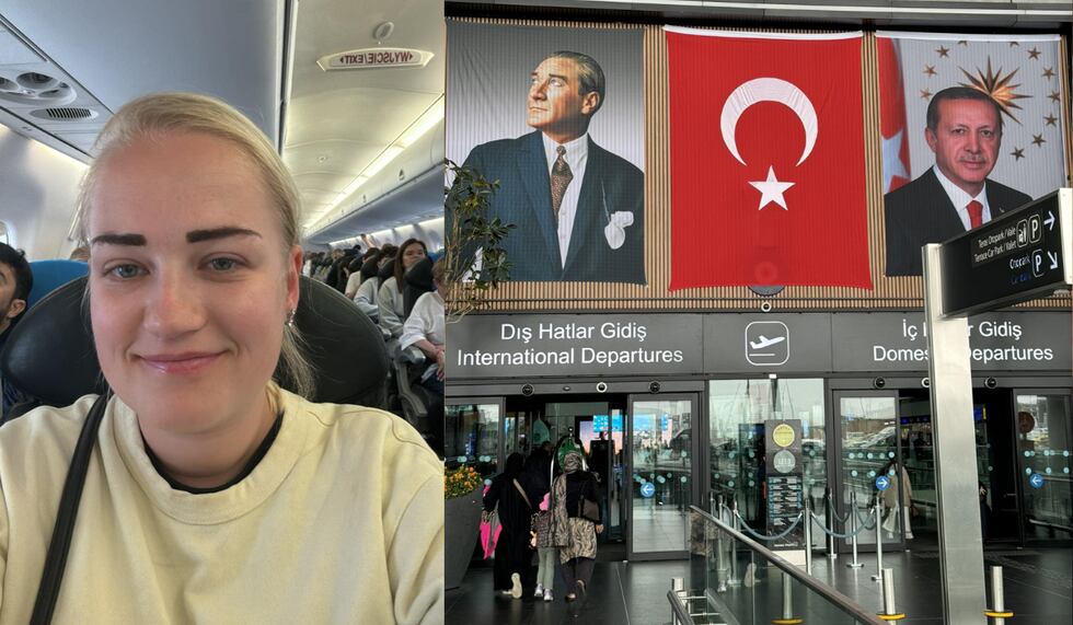 Privat SKJELV: På vei hjem fra Tyrkia opplevde Therese Egebakken naturkreftene da landet ble rammet av et jordskjelv.