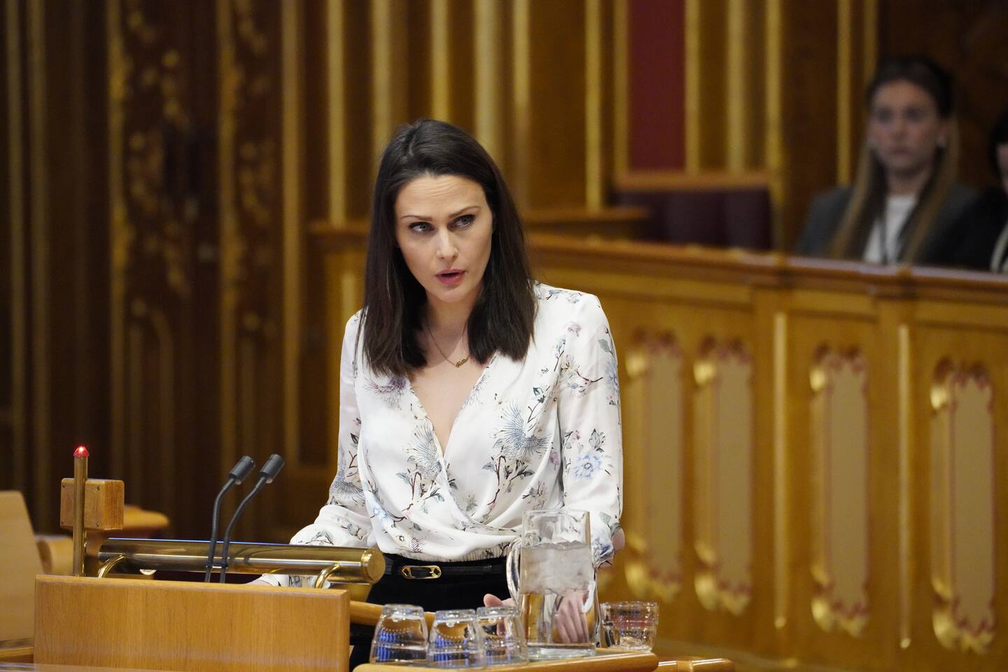 Venstres Ingvild Wetrhus Thorsvik reagerer kraftig på justisministerens nye utvalg som skal legge grunnlag for en ny vurdering av hvordan rusavhengige skal møtes av politi- og påtalemyndighet. Foto: Ole Berg-Rusten / NTB