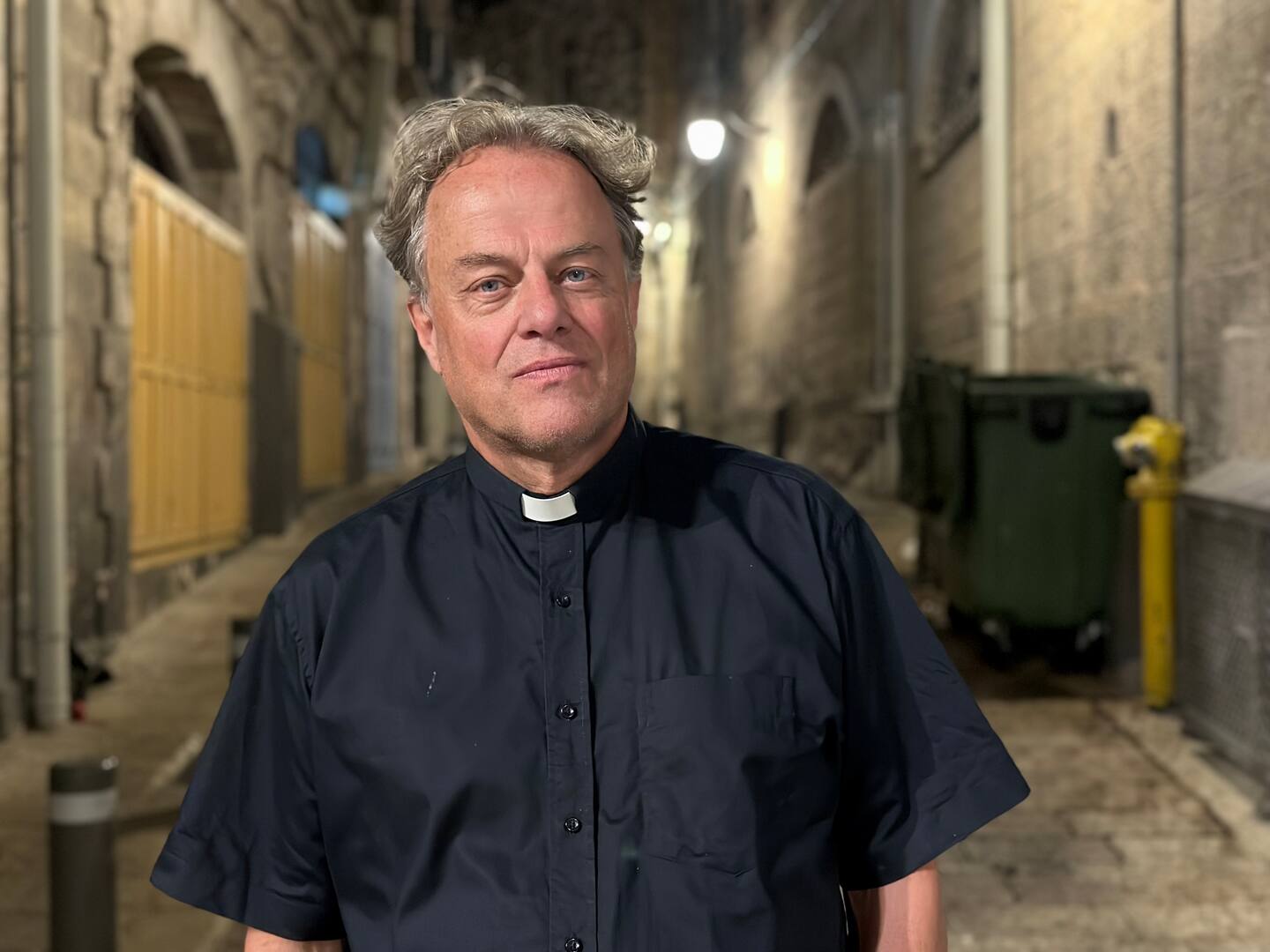 Portrett av Leif Magne Helgesen i Gamlebyen i Jerusalem.