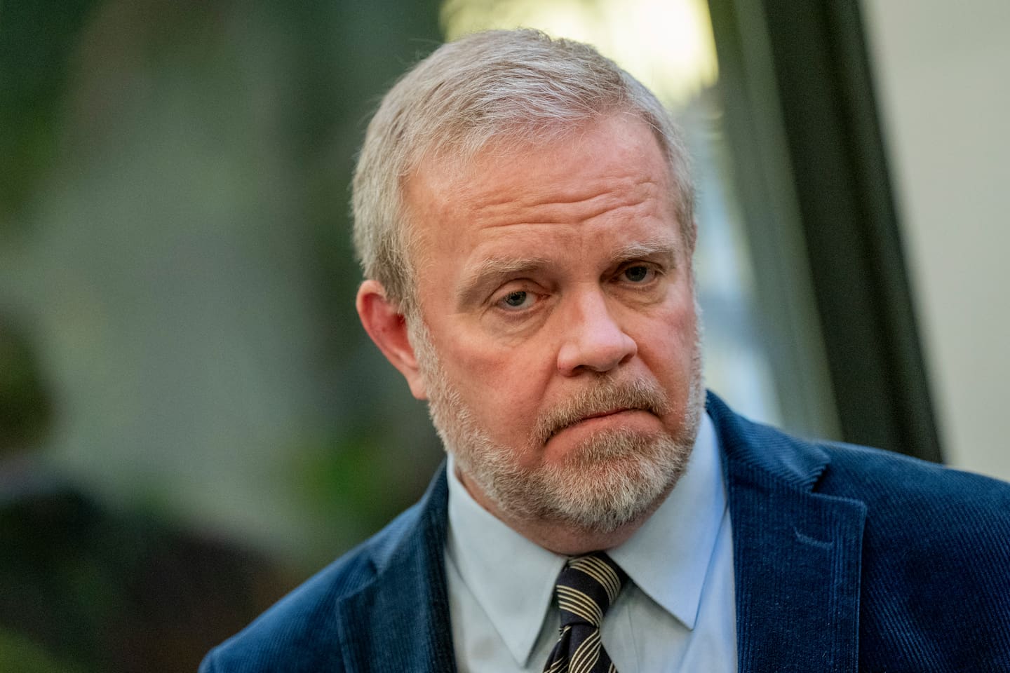 Leder Jon Wessel-Aas i Advokatforeningen varsler streik fra mandag. Foto: Fredrik Varfjell / NTB
