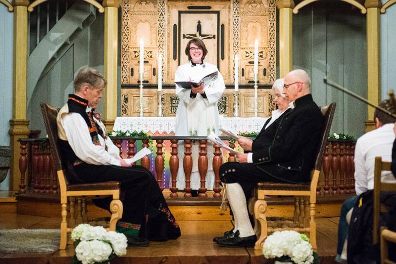 I samme sekund som Den norske kirkes nye vielsesliturgi trådte i kraft, ble det første homofile paret viet i Eidskog kirke.
