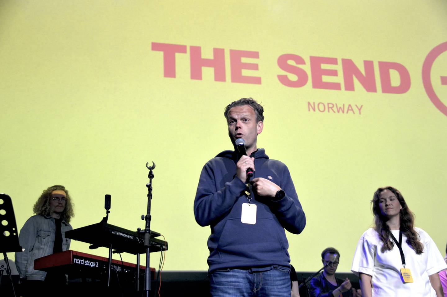 UNGDOM I OPPDRAG: Andreas Nordli åpner The Send i Ekeberghallen i Oslo.